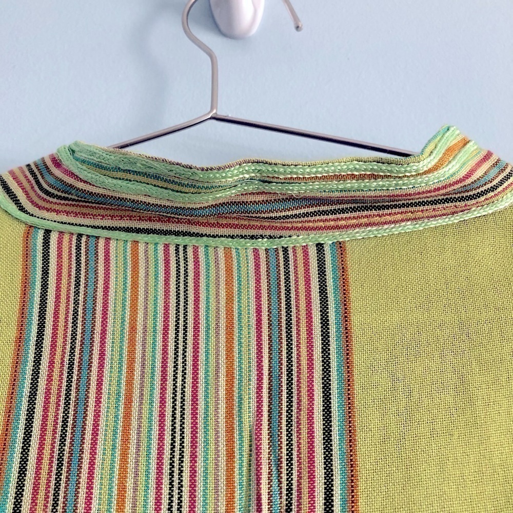 Vintage 90s Nomad Bohemian Colorful Embellished Tunic Top - Picture 12 of 13